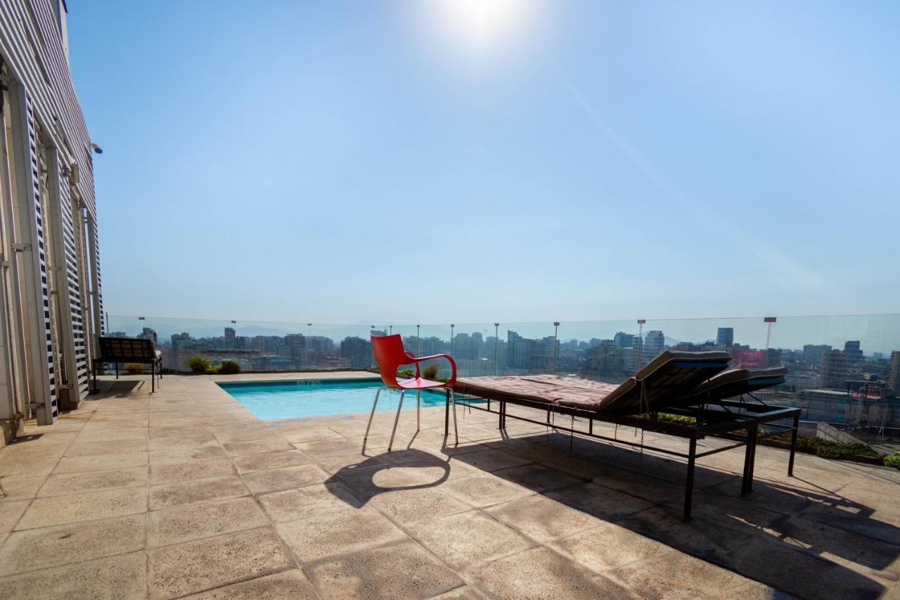 Tribeca Twin Room - Studio With Pool, Wifi, Ac Santiago de Chile Exterior foto